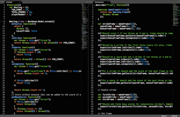 Side-by-side editing in Sublime