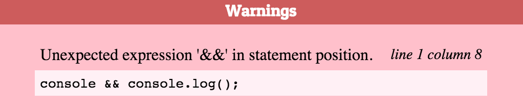 Short-circuiting jsLint and jsHint